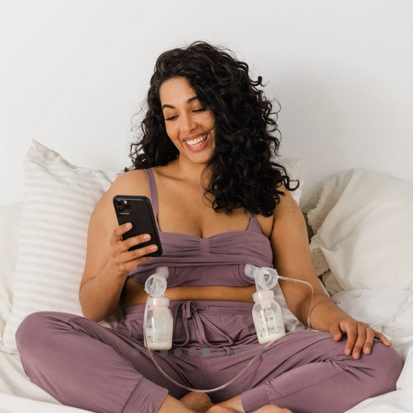 Kindred Bravely Sublime Bamboo Hands Free Pumping Lounge & Sleep Bra - Picture 4 of 15